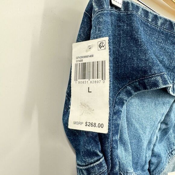 GRLFRND_Denim Isabella Strapless Denim Mini Dress Size Large New With Tags - Picture 5 of 9